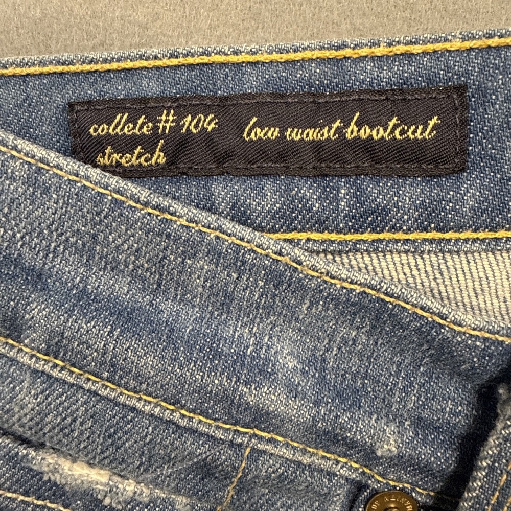 citizens of humanity women's 30 jeans bOOT lOW wAIST cOLLEGE #4  vtg y2K - Picture 9 of 12